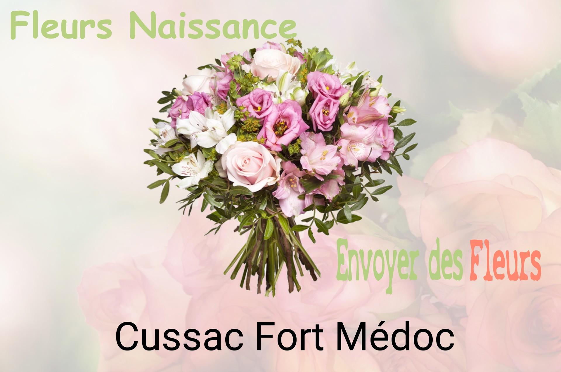 Bouquet de fleurs de naissance livré à Cussac-Fort-Médoc
