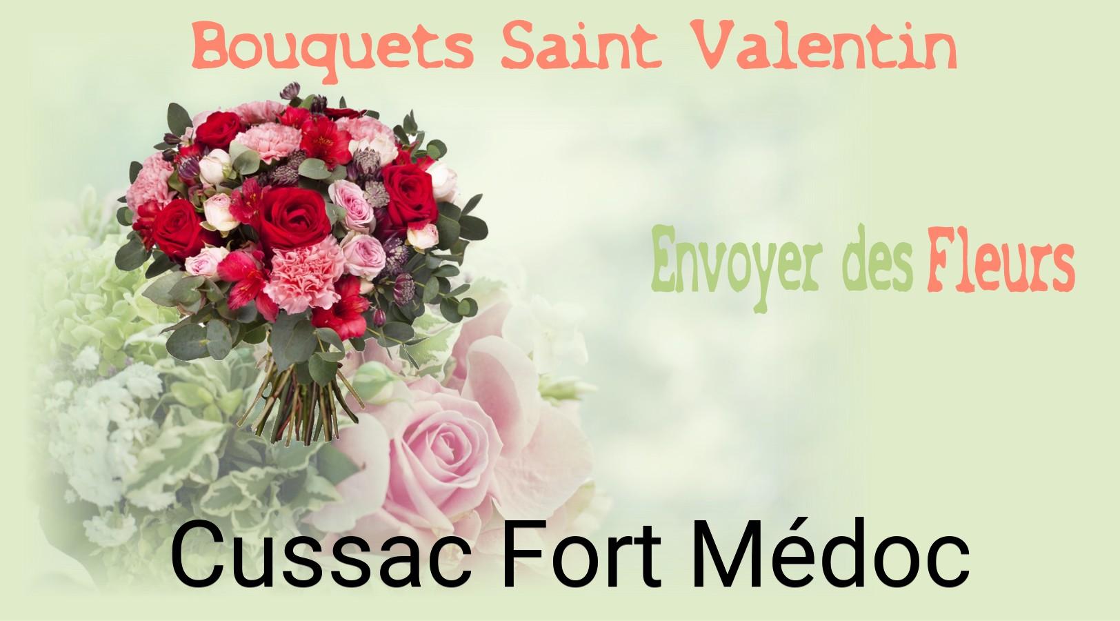 Roses de Saint-Valentin livrées à Cussac-Fort-Médoc